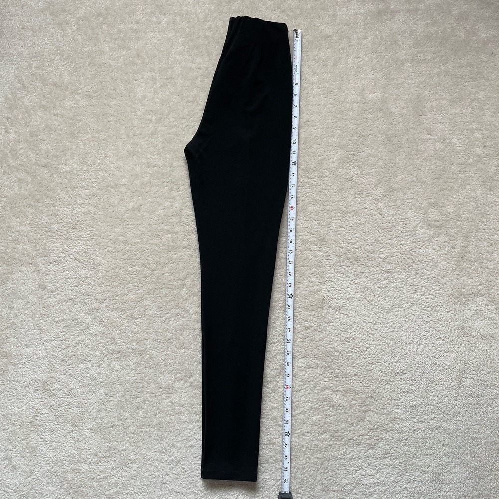 Sage The Label Front Slit Black Pants Women's XS  Stretch Split Hem NWT - Picture 4 of 11